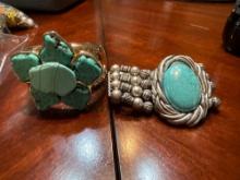 2 large bracelets