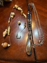 2 long necklaces