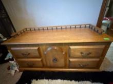 Cedar chest bring help to move, 4 feet x 20.5 inches, 21.5 inches height