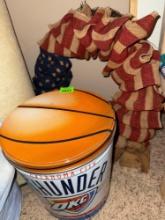 Thunder bucket and 4th of july wreath