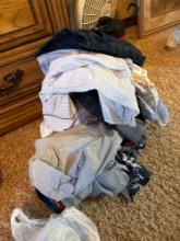 mens clothes and swim trunks