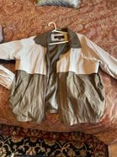 Michael Kors puffy jacket with detachable hood, Claiborne jacket, see photos for sizing