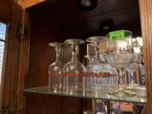 Christmas wine glass