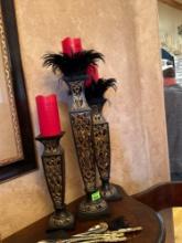 3 candle holders