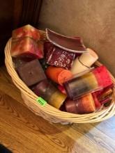 basket full of candles