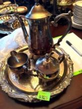 silver tea service