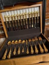 Golden utensils, and box