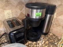 coffee pot and toaster