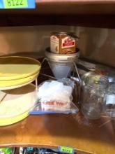 Napkins, baking stuff, wax