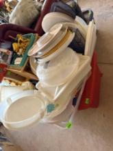 box of Tupperware