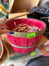 baskets and homemade Angels
