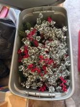 Tote full of Christmas garland