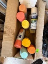 Box of spray can paint