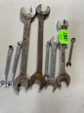 Wrenches, craftsman 6mm 8mm 9mm, globe master 1/4, Yamaha 13 17, and others