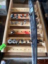 Board with sockets, straight blade