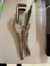 Vise grip welding clamp locking pliers