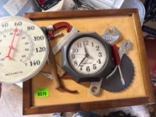wall clock, and thermostat