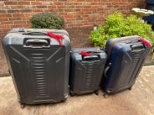 3 piece luggage set timberland brand