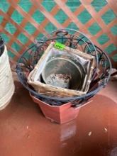 outdoor flower pots