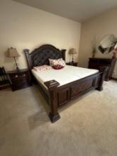 2 matching night stands, King size bed, dresser/TV Stand 48 x 20 inches, 41.5 inches height,