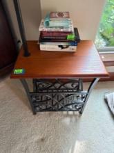 Side table built in lamp books not included 20in by 23 in