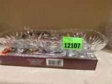 Rectangle crystal tray and crystal divided tray in box