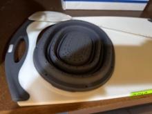 Cutting Board and flyswatter