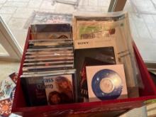 CDs and basket