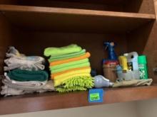 cleaning towel and cleaner
