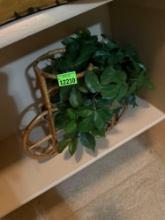 Bicycle with a fake plant
