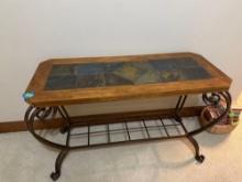 sofa table, 20 x 48 inches, 30 inches height