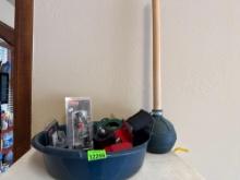 Tub and plunger, tools and more