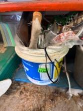 brush, clamps and supplies