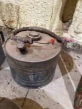 Vintage galvanized can