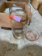 Glass Vase and Bowl