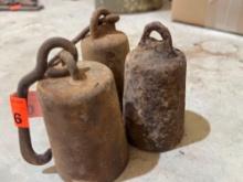 antique 4lb cotton sliding counter weights