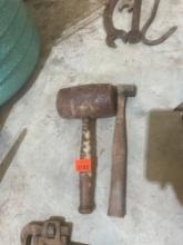 track hammer; wood mallet