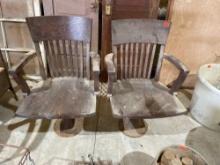 2 Wood Chairs