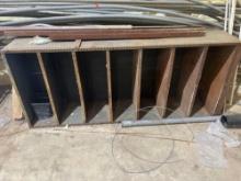 metal shelves