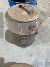 vintage galvanized metal water cooler