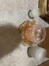 vintage crystal glass serving dishes