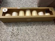 Candles and holder