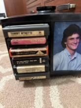 spinning record tape holder