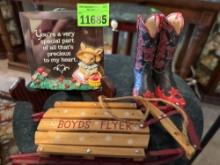 Home decor, boots figurines