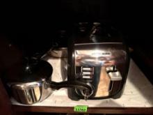 Pots and pans, Black and Decker toater