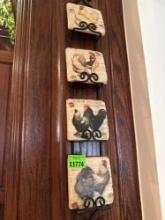 Wall hanging with Chicken coasters