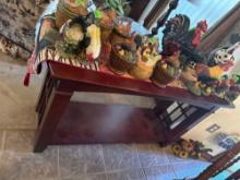 wooden table only. items not included