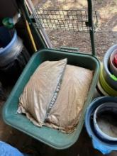 wheelbarrow and rocks