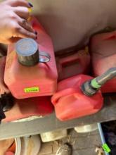 3 gas cans
