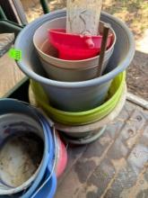 pots and buckets